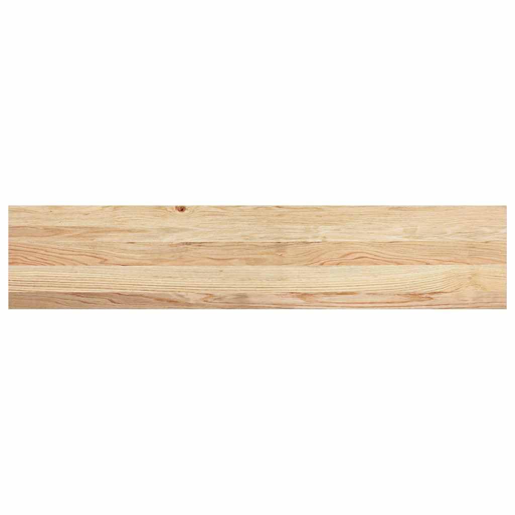 Stufenmatten aus massiver Eiche, 120 x 25 x 2 cm, unbehandelte Holz-Stufenmatten für Treppen, rutschfeste Treppenstufen für Holztreppen, erhöhen Sicherheit und Stil, 4 Stück