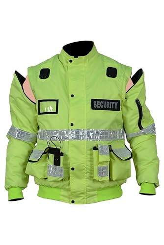 RAC3 Herren 2 in 1 Oxford Security Doorman Weste, Jacke mit abnehmbaren...