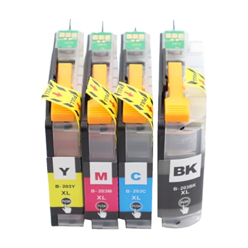 Cartouche LC203 d'encre jaune MFC-J5620DW consommable pour jet d'encre