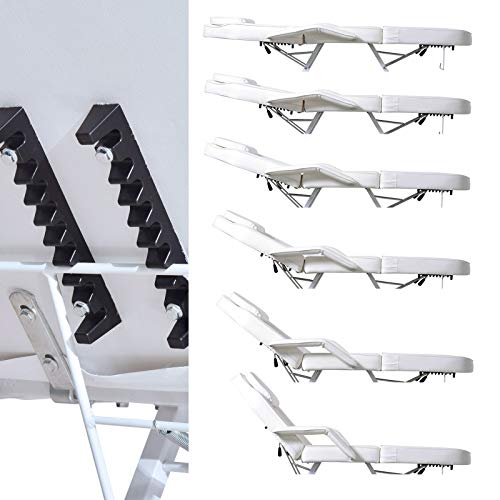 Paddie Professional Tattoo Chair Lash Bed Massage Table With Storage Pocket And Towel Hook For Client/Esthetician, White #TOP5