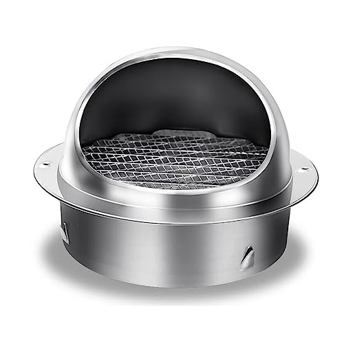 Zorhac Edelstahl Lüftungsgitter Abluftventilator Ø 50–400 mm