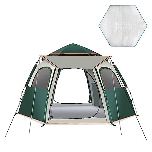 Carpa para camping 3-5 personas pop up impermeable verde