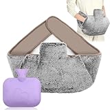 Newthinking Waist Hot Water Bottle for Adults, Wearable Wrap Around Hot Water Bottle Belt with Cover for Women Shoulders Neck Waist Stomach