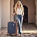 Cosbarn Luggage Sets 5 Piece with TSA Lock Spinner Wheels, Unisex Hard Case ABS Suitcase Set, Hardshell Lightweight Waterproof Travel Hardside Suitcases with Wheels for Women Men, Dark Blue