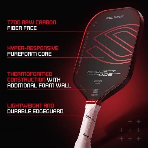 Image of Selkirk Sport Labs Project 008 Pickleball Paddle | Carbon Fiber | Epic 13mm