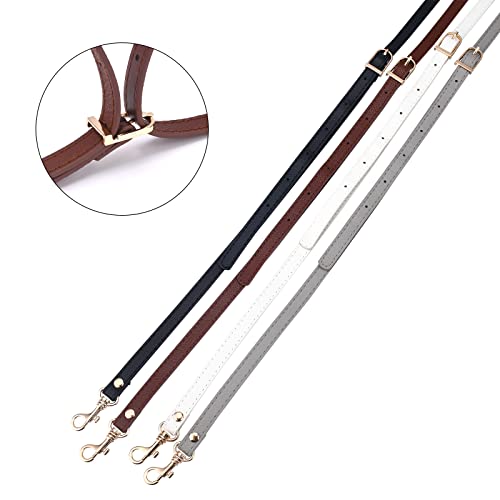 Image of GORGECRAFT Leather Replacement Straps Adjustable Purse Crossbody Brown Shoulder Bag Strap Handles Alloy Buckles with Tassel for Men Women Bags Daily Decorations Crafts Supplies