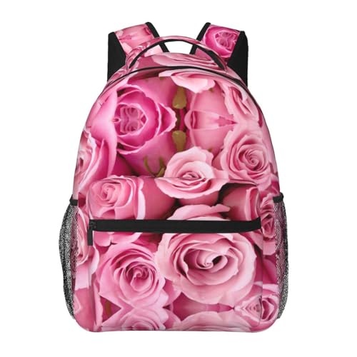 Sac à dos imprimé rose rose OdDdot en toile souple motif fleuri original
