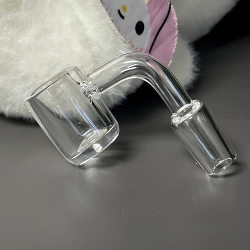 2 Pcs 1in Laboratory Borosilicate Glass Funnel with Right-Angle Buffer Zone - Clear Borosilicate Glass for Chemical Filtration & Liquid Transfer