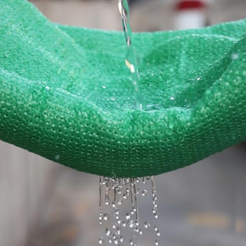 Filet de protection solaire durable anti-UV vert avec œillets