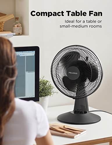 Pelonis PFT30T3ABB Table Fan 12-Inch, 120° Oscillating Table Fan Small Portable Electric Plug-In Desk Fan thumb #1