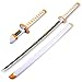 YPDHUA Agatsuma Zenitsu Katana Sword Wood 41 Slayer Sword Hölzerner Schwert Samurai Schwert Spielzeug Abs Sword Scheide Für Anime Liebhaber Halloween Cosplay Requisiten Geburtstag