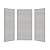 Transolid SWK363672-27 SaraMar 36-in X 72-in Glue 3-Piece Shower Wall Kit, Grey Beach