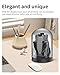 LKTOP Mini 5 Pro/4 Pro/3 Pro/3 Drone Display Stand for DJI Mini 5/4/3 Series Accessories, Glass Holder Base Dome Dustproof Cover for Storage/Collection/Gift/Home Decoration, No Charging Function (Gray)