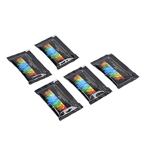 5-teiliges BBQ-Farbflammenpulver für Camping – Buntes Feuerwerk für Lagerfeuer und Zusammenkünfte – 30 G Farbwechselpulver – Zum Heizen und Spaß Im Freien