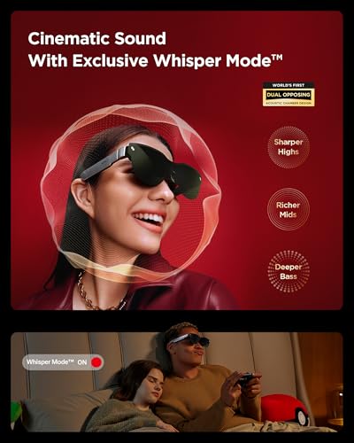undefined RayNeo Air 3s AR/XR Glasses - 201'' 1200 Nits 120Hz HueView 2.0 Video Display Glasses, Smart Gaming Glasses for iPhone 16,15/Android/Mac/Switch 2/PS5/SteamDeck-3S-Silver の商品画像 7