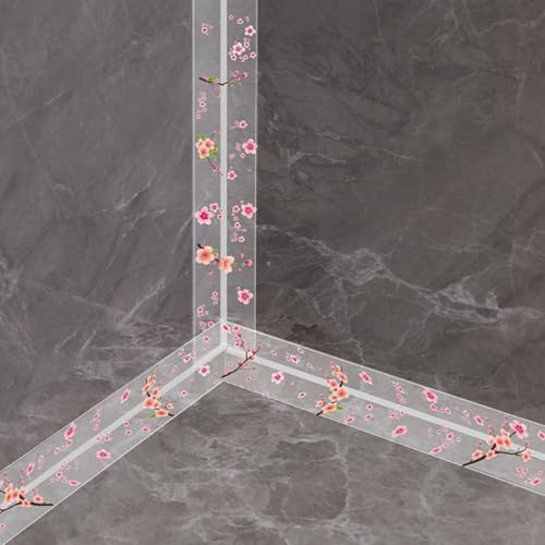 Image of HASTHIP 3M x4.2CM PVC Trim Tape, Self-Adhesive Tape for Kitchen Sink Corner Line Sticking Strip Washable Adhesive Caulk Tape Self Waterproof Repair Tape for Bathtub Bathroom Kitchen Sink Basin