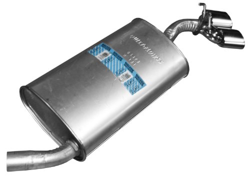 Image of Walker Quiet-Flow SS 53473 Direct Fit Exhaust Muffler Assembly 2 inch Inlet (ID) 3.625 inch Outlet (OD) for Chevrolet Aveo