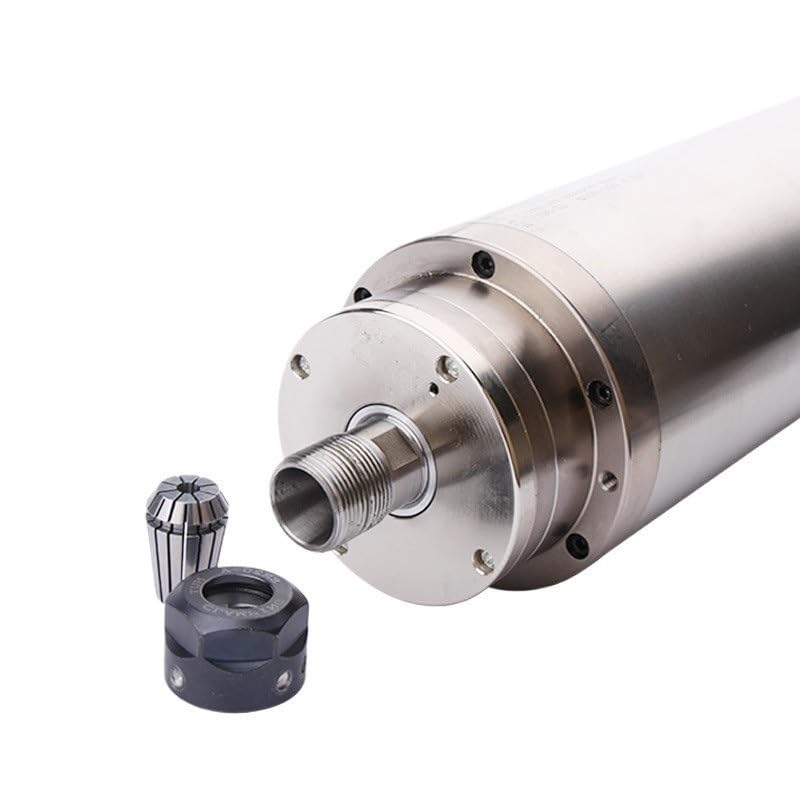 WAAZVXS GDZ-27 4.5KW ER20 Water-Cooled Spindle 220V/380V ?100x300mm 24000RPM Machine Tool Spindle for CNC Router Engraving(Color:380V)