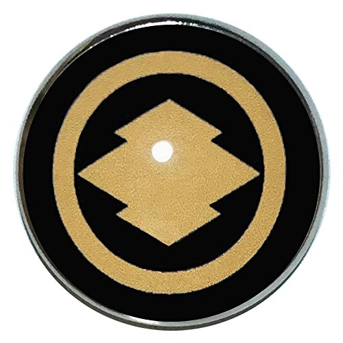 家紋 ピンバッジ 丸に松川菱 家紋 ピンバッチ