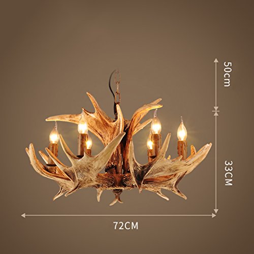 Suspension design bois de cerf créative de style européen