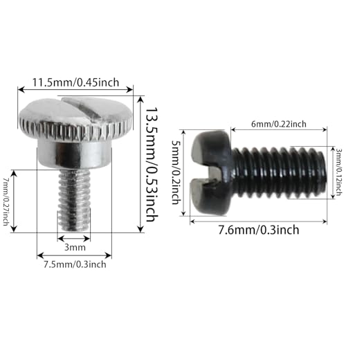 Juego de 12 tornillos metálicos para prensatelas de máquina de coser miniatura 2