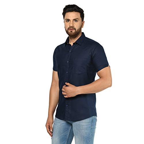 Image of Men Solid Slim Fit Shirt