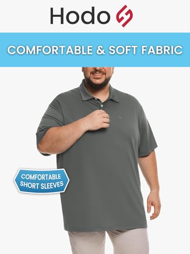 Big and Tall Mens Polo Shirt Moisture Wicking Sport Golf Shirts 2XL-6XL 5