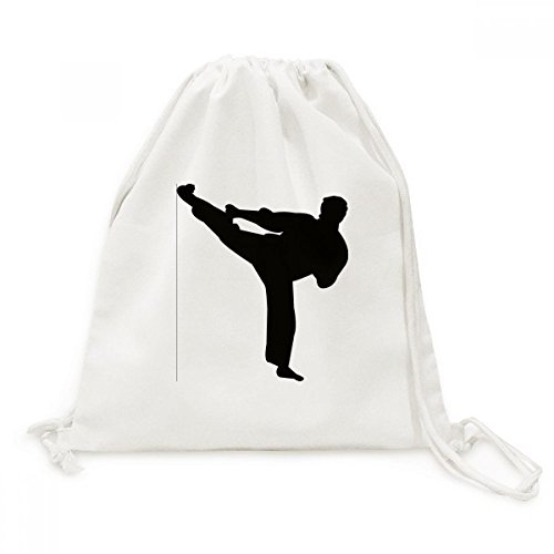 Sac cordon Kung Fu Shaolin en toile robuste pour voyage