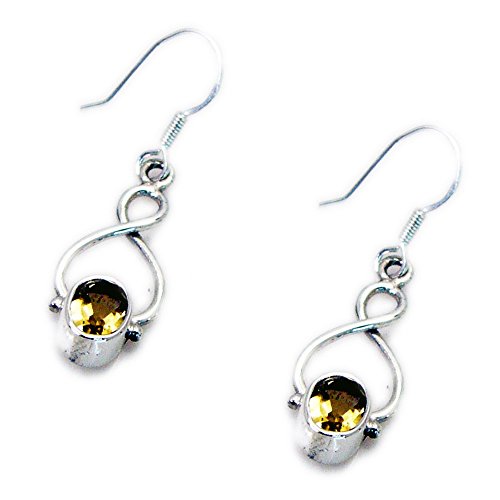 Boucles d'oreilles citrine naturelle à la main pour illuminer vos tenues