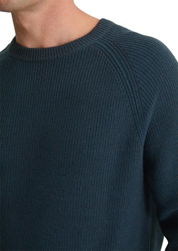 Marc OߴPolo Men's Regular Fit Round Neck Knitted Jumper, Blue (Dark Navy), S