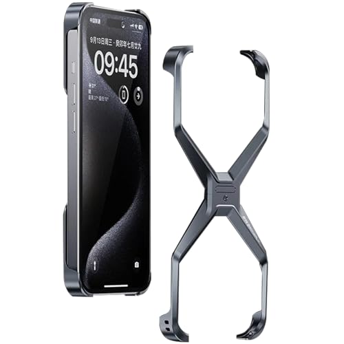 Coque sans cadre pour iPhone 15 évitant la surchauffe du téléphone