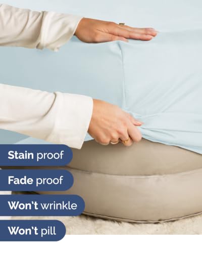 Image of CGK Linens 2 Pack Extra Deep Twin XL Fitted Sheets - Ice Blue