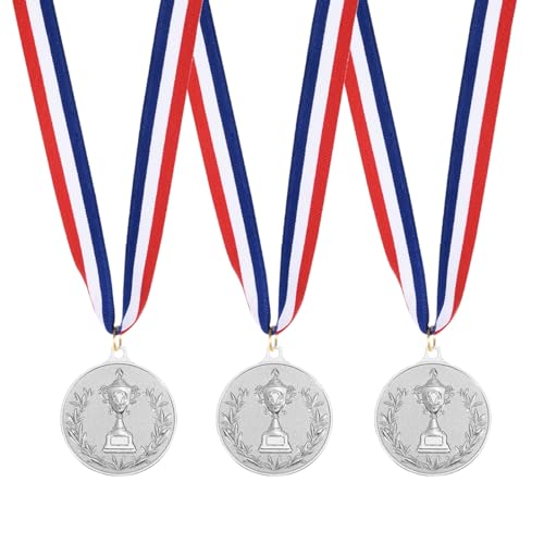 Médailles de récompense en métal PATIKIL avec ruban de cou pour sport et fête
