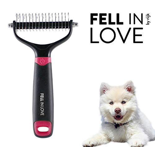 riijk Brosse Chat et Brosse Chien | Peigne Déméloir Chien Professionnel et Brosse Chien Poil Long | Réduit Efficacement la Perte de Cheveux
