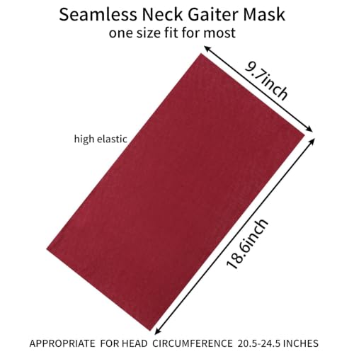 Image of Neck Gaiter Masks Tube Scarf,Seamless Bandanas Buffs Gators,Ourdoor Face Mask Face Covering Multi Headwear