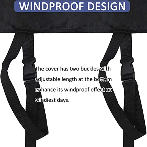 Vecksoy Brandhout Log Rack Cover, 420D Oxford Ronde Houten Frame Cover Outdoor Patio Tuin Log Rack Weerbestendig… - Image 5