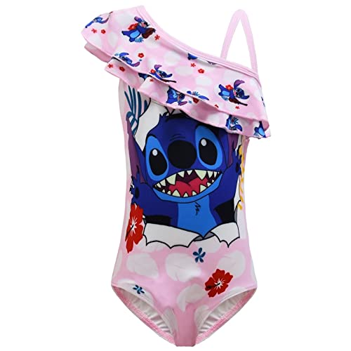 Ankuoqv Girls Fashion Swimsuit Cute Cartoon Bathing Suits One Piece Graphics Swimwear For 3-10 Years Kids, 9-10Years #TOP18