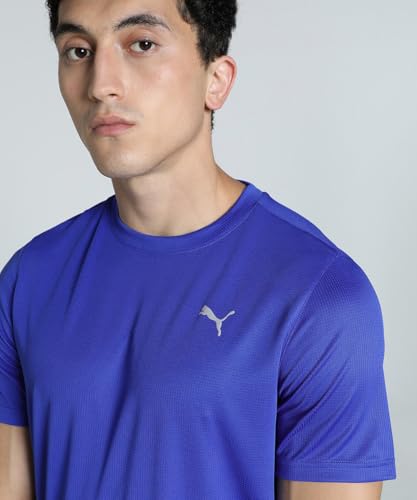 Image of Puma Men Polyester Solid Regular Fit T-Shirt