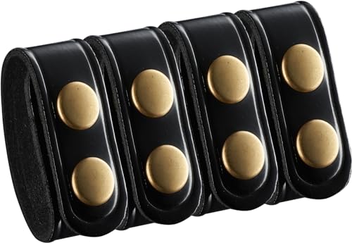 Perfect Fit Shield Wallets Duty Belt Keeper with Double Snap Closure (Pack of 4)3