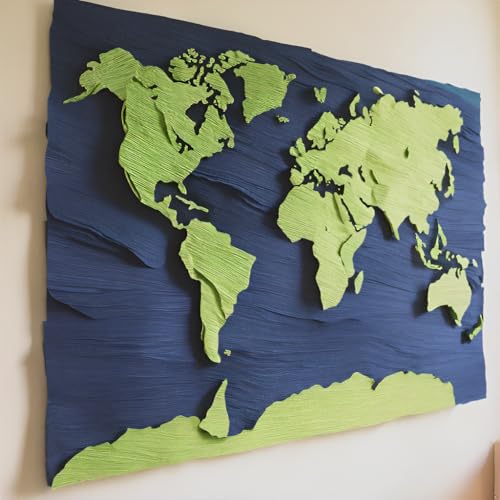 Rouleau de papier crépon à forte élasticité | Lot de 2 bobines souples de 42 couleurs