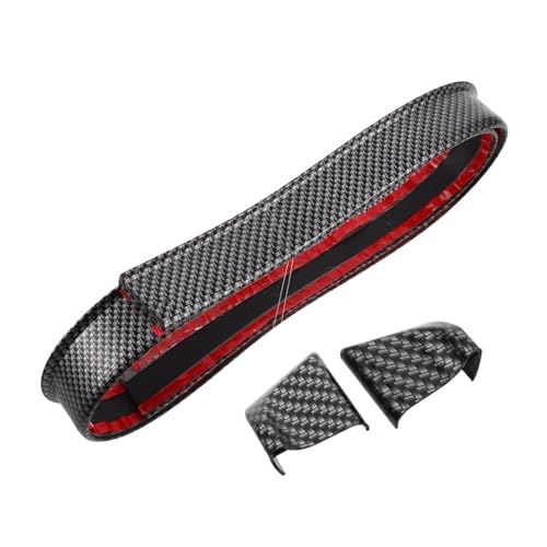 HOMOBABE 車用汎用リアテールスポイラー 軽量耐久ラバー製 車種対応交換用トランクリップスポイラー 風切り音低減安定性向上パーツ