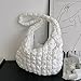 JSGHGDF Pleated Cloud Bag Pouch Fashion Handbag for Lady Polyester Bag Clutch Purse