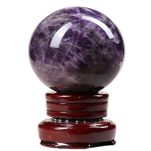 Sphère en améthyste polie à la main, cristal décoratif haut de gamme de 25mm