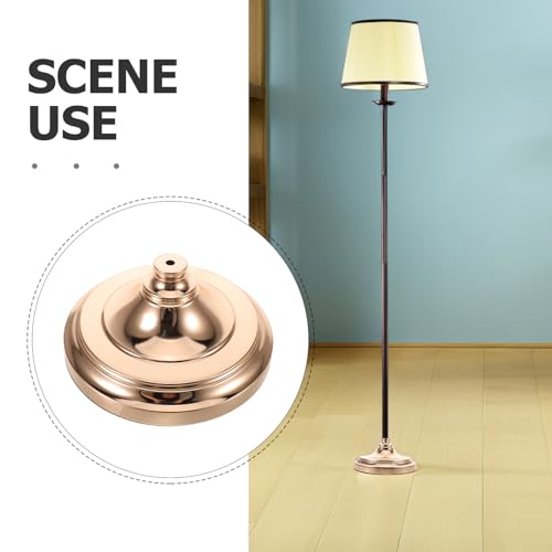 Base estable de pie para reparar lámparas con soporte de hierro dorado de 26 cm 3