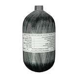 TUXING 4500Psi 2L 122Cu in 2000CC Carbon Fiber Scuba Tank High Pressure Composite Cylinder,Diving Tank,Pcp Air Tank for Deep Diving Snorkeling Water Sports