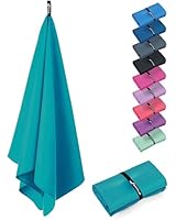 Fit-Flip Microfaser Handtücher - kompakt und leicht - Mikrofaser Handtuch schnelltrocknend - als Reisehandtuch, Sporthandtuch, Strandtuch - Badetuch groß (1x 160x80cm, Petrol Blue)