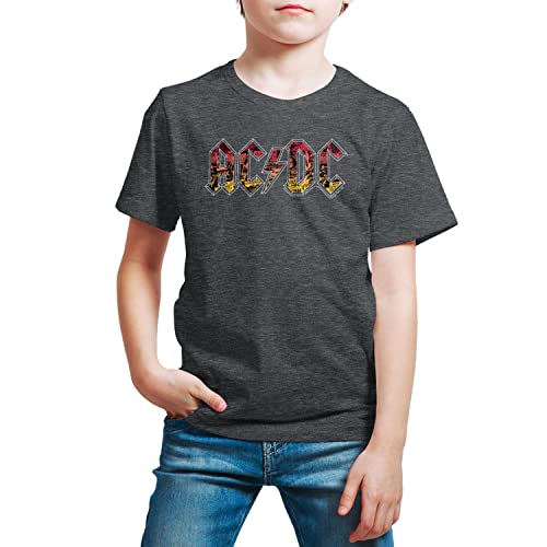 HYBRID APPAREL - ACDC - Poster Texture - Toddler and Youth Short Sleeve Graphic T-Shirt