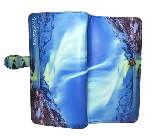 Shag Wear Aurora Borealis Wallet 7" Black