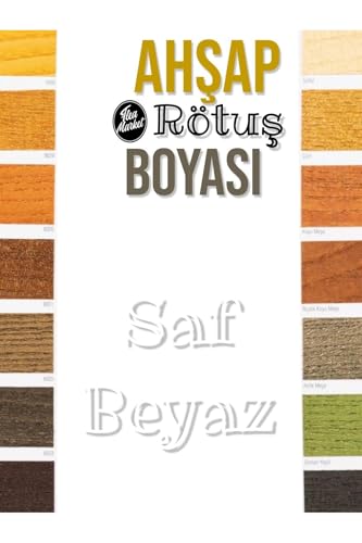 Ahşap Rötuş Boyası - Saf Beyaz - 25 Ml, Fırçalı Cam Şişede Mobilya Masa Sandalye Sehpa Çizik Onarıcı
