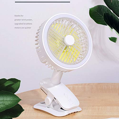 Cucudy Mini-ventilador Rotação automática Ventoinha de três velocidades Ventilador ajustável Ventila